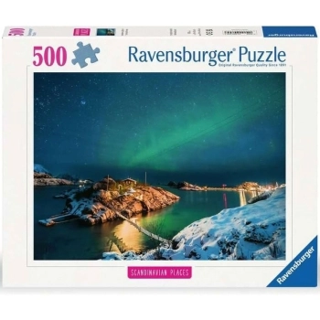 northen lights troms, norway - puzzle 500 pezzi