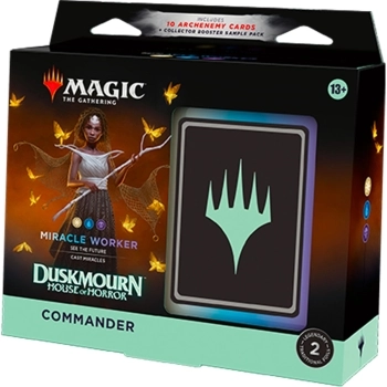 magic the gathering - duskmourn: house of horror - miracle worker - mazzo commander (eng)
