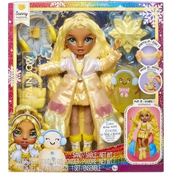 rainbow high - winter wonderland - sunny - fashion doll 28cm