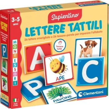 sapientino montessori - lettere tattili