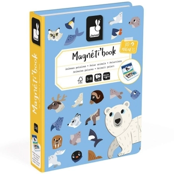 libro magnetico animali polari - 30 magneti