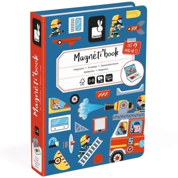 libro magnetico pompieri - 60 magneti