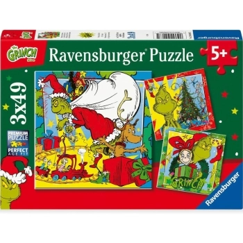 il grinch - puzzle 3x49 pezzi