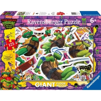 tartarughe ninja all'attacco - puzzle da pavimento 60 pezzi