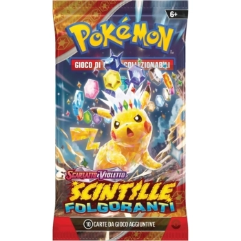 pokemon scarlatto e violetto scintille folgoranti - bustina singola 10 carte (ita)