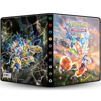 pokemon - album 12 pagine 4 tasche - scarlatto e violetto corona astrale