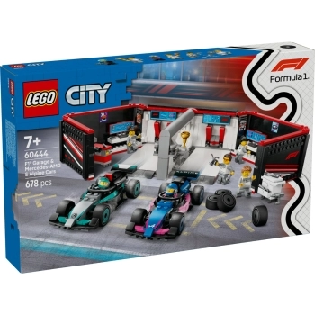 60444 - garage con monoposto mercedes-amg e alpine f1