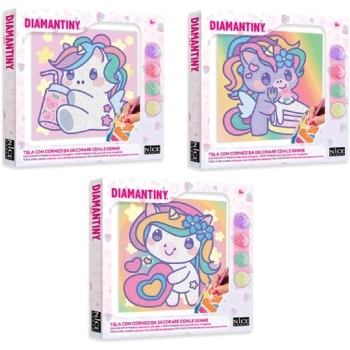 diamantiny quadro - kawaii unicorn - modello assortito 1