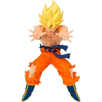 dragon ball z - match markers - super sayan son goku - statua 14cm