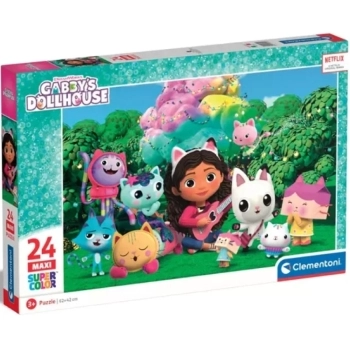 gabby's dollhouse - puzzle 24 pezzi maxi