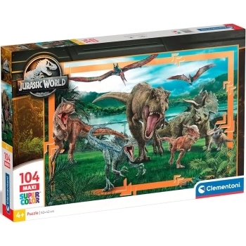 jurassic world - puzzle 104 pezzi