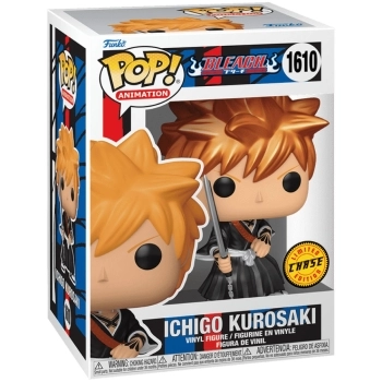 bleach - ichigo kurosaki with zangetsu sword 9cm - funko pop 1610 chase