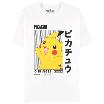 pokemon - pikachu men's short sleeved t-shirt (white) - s