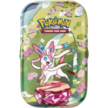 pokemon scarlatto e violetto evoluzioni prismatiche - sylveon - 1 mini tin da collezione (ita)