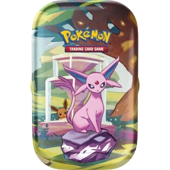 pokemon scarlatto e violetto evoluzioni prismatiche - espeon - 1 mini tin da collezione (ita)