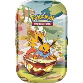 pokemon scarlatto e violetto evoluzioni prismatiche - jolteon - 1 mini tin da collezione (ita)