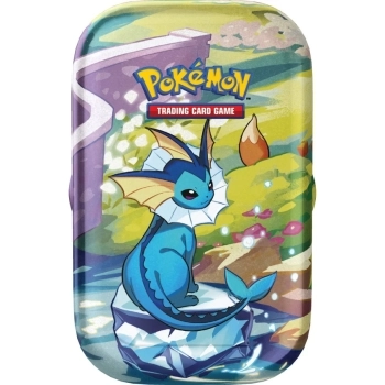 pokemon scarlatto e violetto evoluzioni prismatiche - vaporeon - 1 mini tin da collezione (ita)