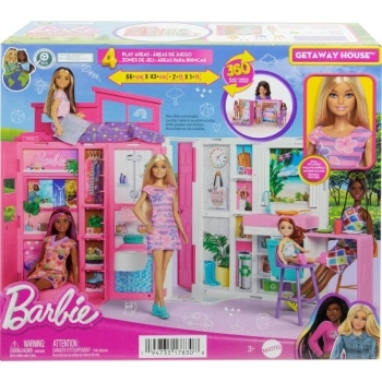 barbie - loft casa delle vacanze, plyaset con bambola