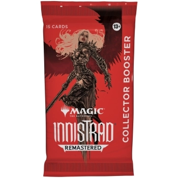 magic the gathering - innistrad remastered - collector booster - bustina singola 15 carte (eng)