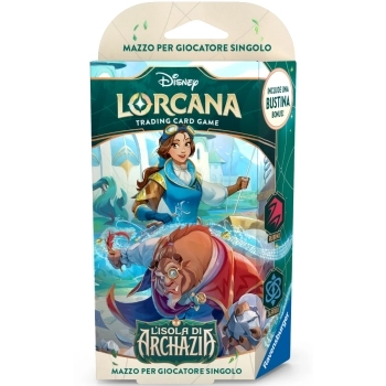 lorcana - l'isola di archazia - rubino & zaffiro - starter deck (ita)